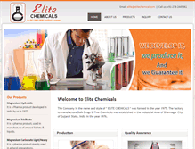 Tablet Screenshot of elitechemical.com
